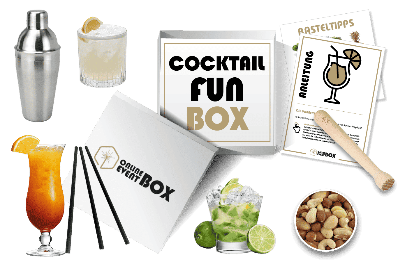 Unternehmensveranstaltungen mit Cocktail Fun Box