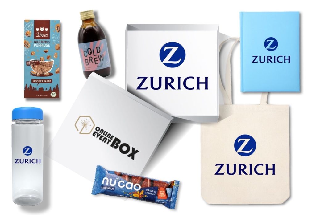 We can pack your own promotional items in our boxes and create personalised boxes in your CI.